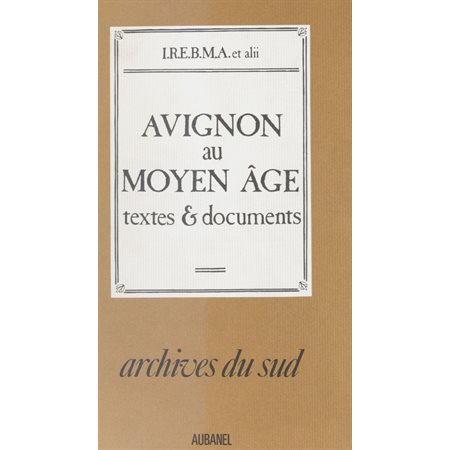 Avignon au Moyen Âge