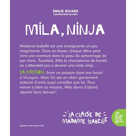 Mila, ninja, Tome 5, La classe de Madame Isabelle