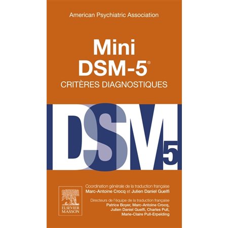 Mini DSM-5, critères diagnostiques