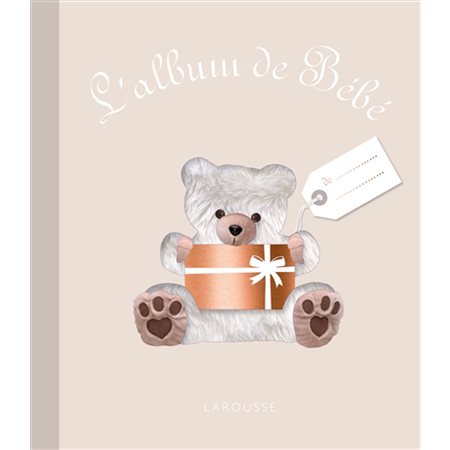 L'album de bébé: ourson blanc