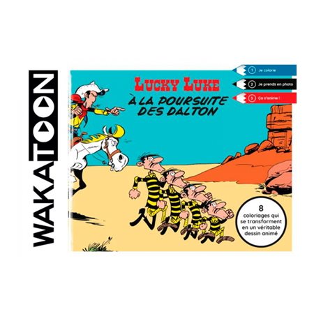 Wakatoon, Lucky Luke : à la poursuite des Dalton ( coloriage)