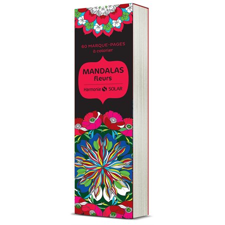 Mandalas: fleurs : 60 marque-pages à colorier