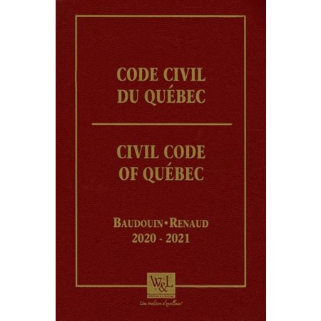 Code civil du Québec 2020-2021
