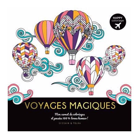 Voyages magiques; mon carnet de coloriages
