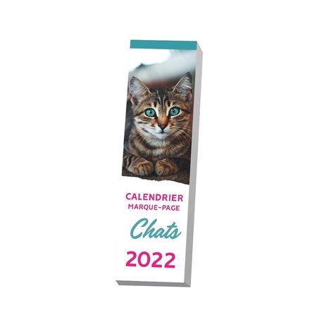 Calendrier marque-page Chats 2022