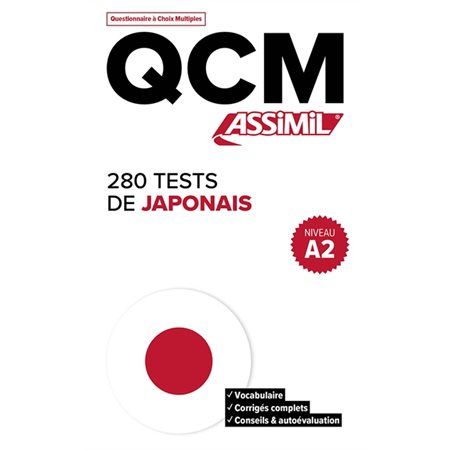 280 tests de japonais, niveau A2