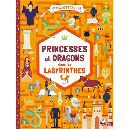 Princesses et dragons dans les labyrinthes : cherche et trouve