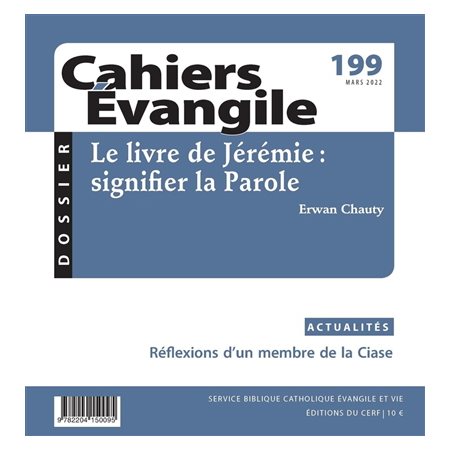 Cahiers Evangile, n° 199