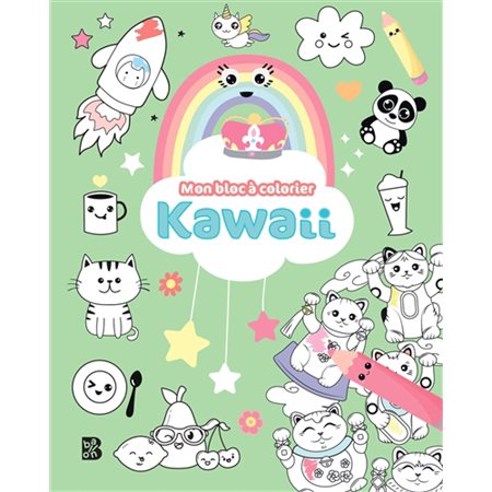 Kawaii: mon bloc à colorier
