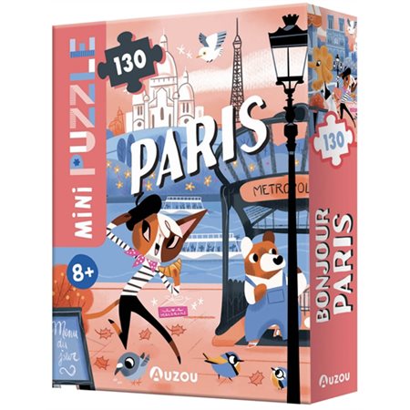 Mini puzzle: Bonjour Paris  (130 pièces)