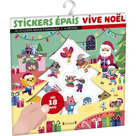 Stickers épais : vive Noël