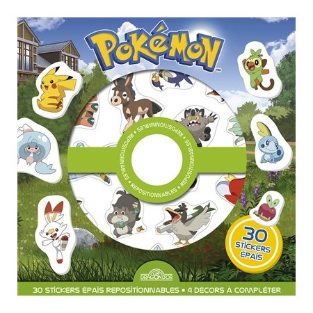 Pokémon : 30 stickers épais