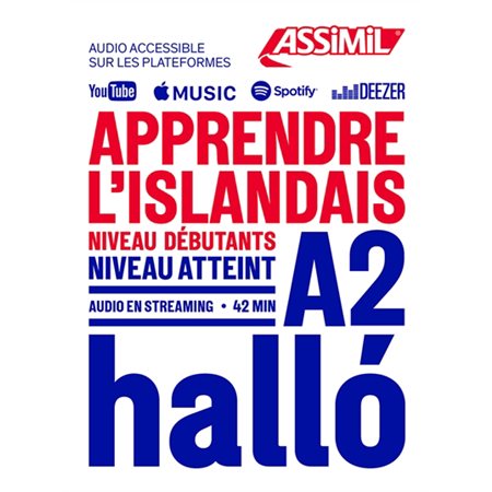Apprendre l'islandais : niveau débutants : niveau atteint A2