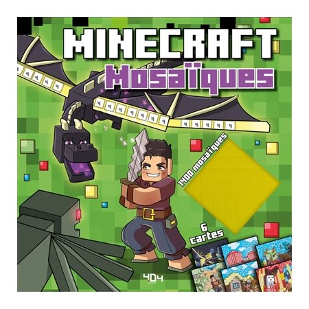 Pochette Minecraft : mosaïques