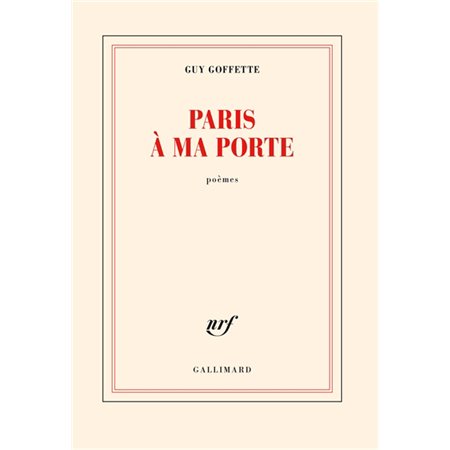 Paris à ma porte : poèmes