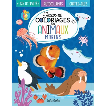 Jeux et coloriages des animaux marins