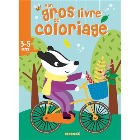 Mon gros livre de coloriage  /  Balade à vélo 3-5 ans
