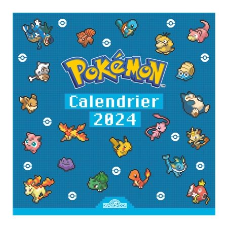Pokémon Calendrier Pixel Art 2024
