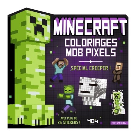 Minecraft : Coloriages Mob pixels : Creeper