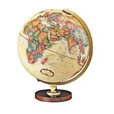 Globe terrestre antique lumineux (carlyle)