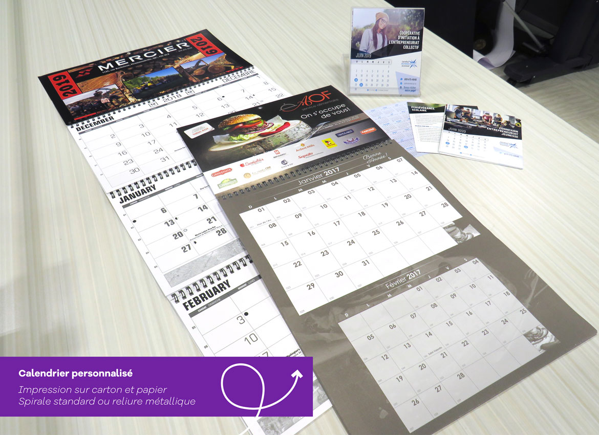 Calendrier personnalise